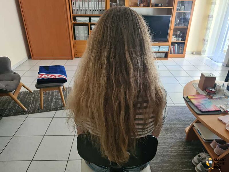 dyson airwrap test sur cheveux longs